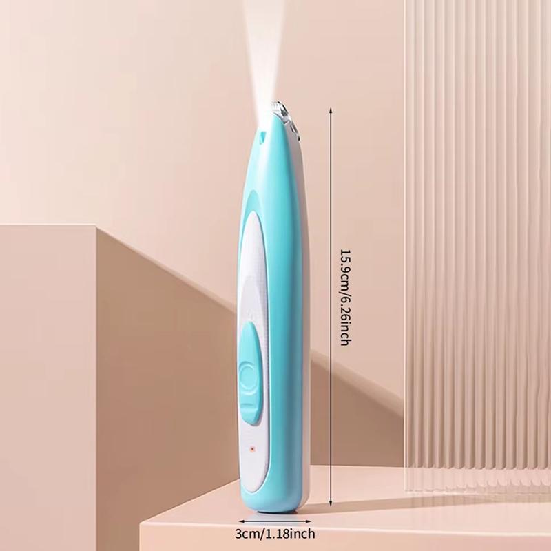 Pet Dog Paw Trimmer Rechargeable Cat Foot Shaver Portable Pet Foot Hair Trimmer with LED Light Puppy Kitten Grooming Supplies