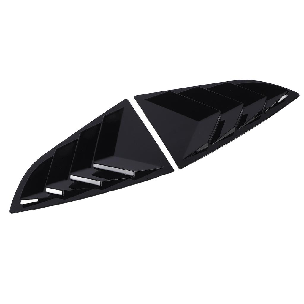 Pair of Rear Window Shutter Cover Left Right Stylish Look Weatherproof Proper Fit for BRZ 2021 To 2024 Glossy Black