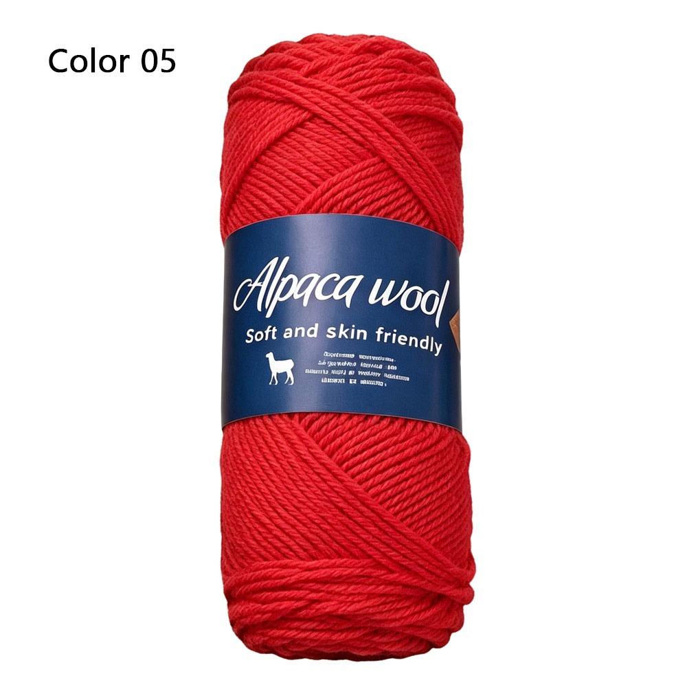 1Roll Handicraft Alpaca Wool Yarn Soft Warm Coarse Yarn DIY 100g Knitting Crocheting Yarn