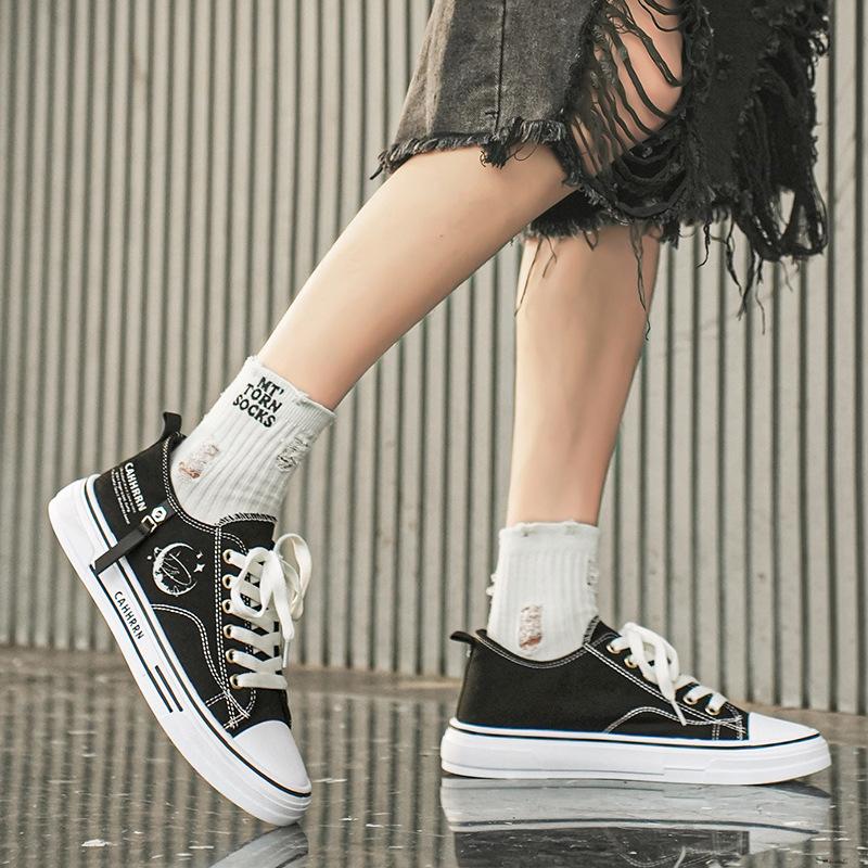 Herrskor i canvas Andningsbara Original Board Shoes Student Klassiska Tygskor Lågskor