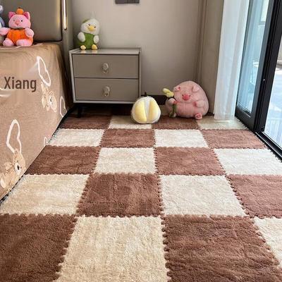 JINGRUIXIANG Plush Interlocking Foam Floor Mat Tiles