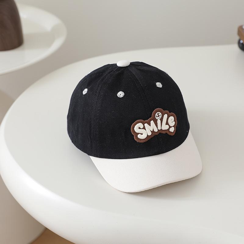 2026 Spring Korean Style Color Block Children's Sun Protection Baseball Cap - Unisex Duckbill Design