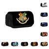 Harry Potter Pencil Case Cartoon Anime School Supplies Storage With Double Layer For Students