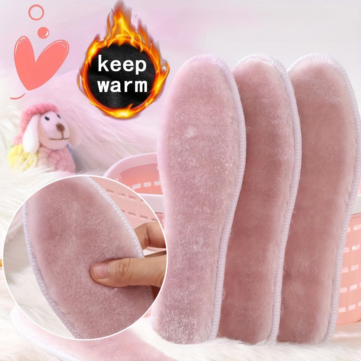 

4 шт. плюшевые теплые стельки для мужчин и женщин, толстые удобные зимние подушечки для ног для кроссовок и зимних ботинок 35