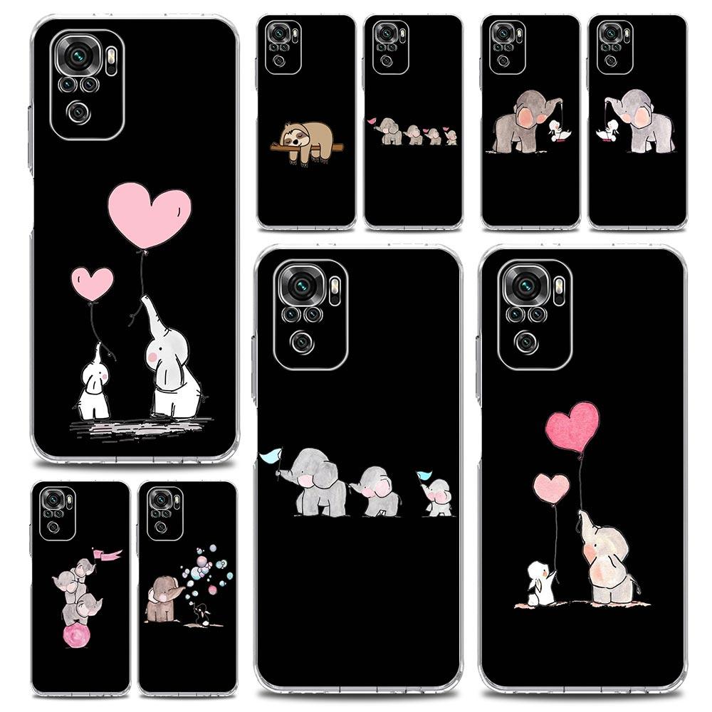 

Phone Case For Xiaomi Redmi Note 13 12 5G 9S 9 8 10 11 Pro Plus 4G 9T 13C 12C10C 9C 9A 7 Clear Cover Couple Style Cartoon