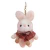 Cute Rabbit Plush Toy Keyring With Pp Cotton Filling For Backpack Accessories And Gifts