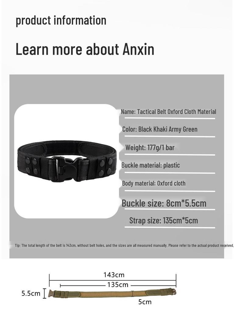 Tactical Hook and Loop Outdoor Polypropylene Woven Waist Belt