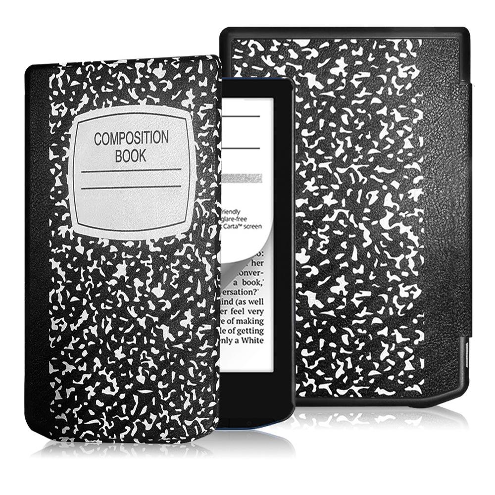Custodia in Pelle con Poggiapolsi per Pocketbook Verse Lite 619 E-reader