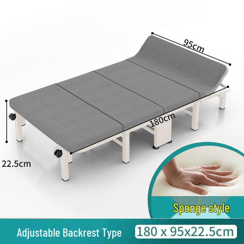 Portable Folding Bed & Mat for Office Lunch Breaks - Convertible, Single-Use, Sit or Lie Down Option