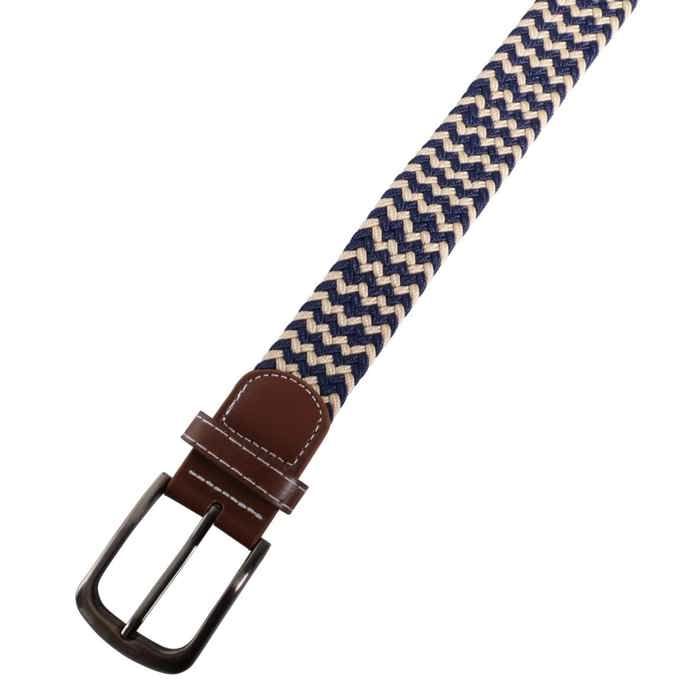 Ceinture textile - XL 120 cm - Bleu - Polyester - Mixte