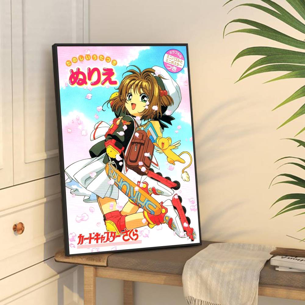 C-CardcaptorS S-Sakura Kawaii Pink Girl Good Quality Prints and Posters Waterproof Paper Sticker Coffee House Bar Posters
