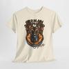 German Shepherd Face Tee | Realistic Dog Portrait, Olive Script
