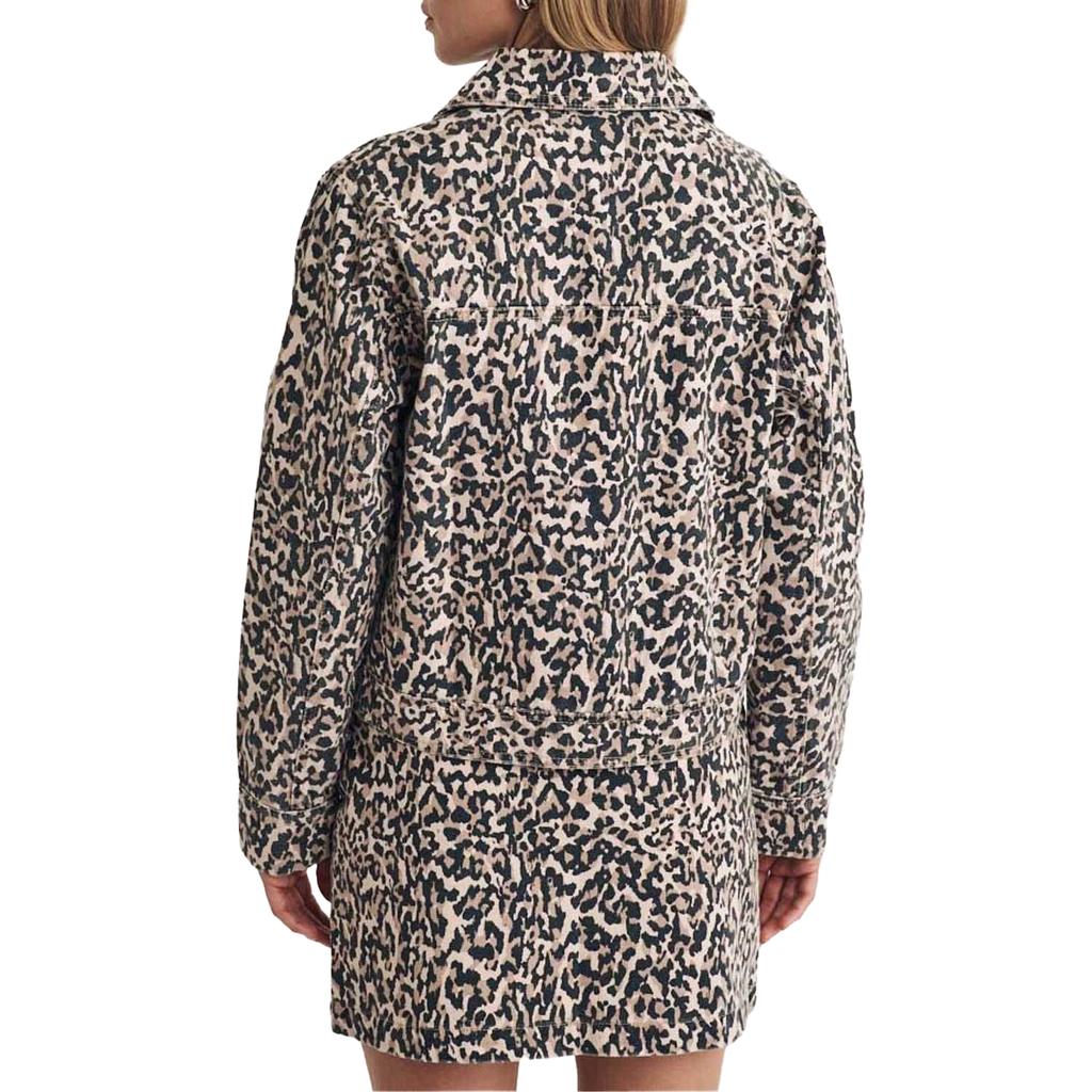 NobodyÂ´s Child Womens/Ladies Frankie Leopard Print Denim Jacket