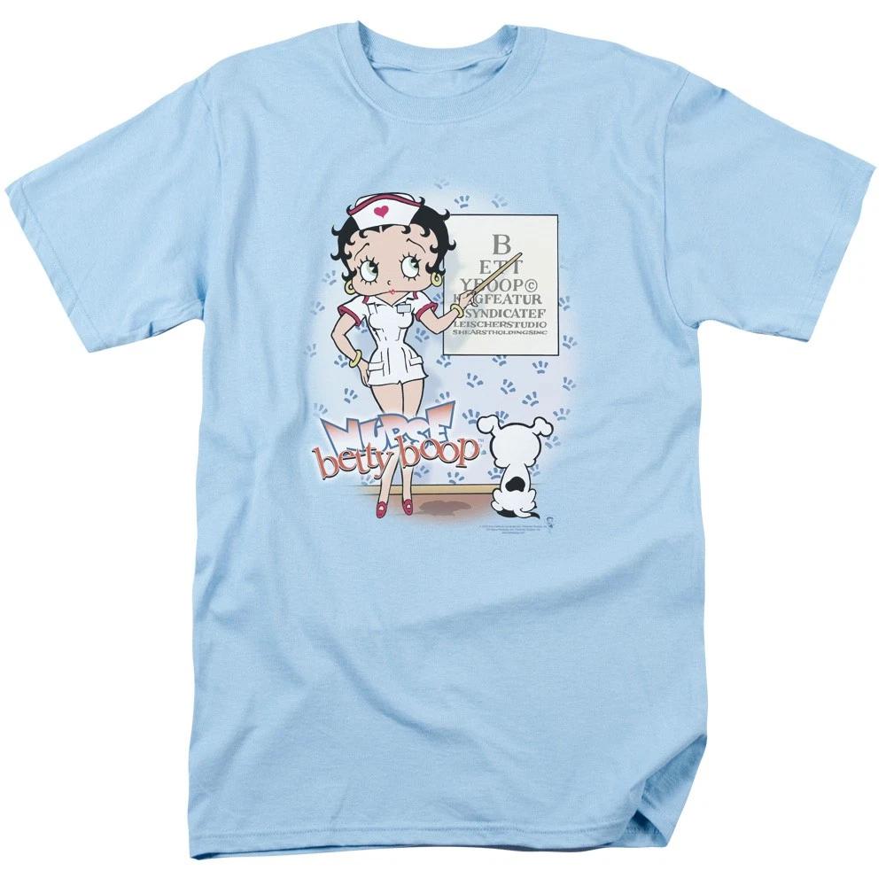 Betty Boop - Eyechart - Unisex Short Sleeve Children s T-shirt - Blue 140
