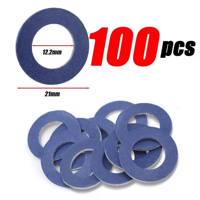 Car Oil Pan Drain Screw Gasket Engine Sump Oil Drain Bolt Seal Gasket 12mm Hole Nut Seal Ring for Toyota Lexus OE# 90430-12031