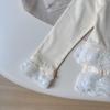 Girls' Korean Style Long Sleeve Lace Trim Top - Spring/Fall Fashion BQB009