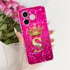 Transparente Hülle für Honor 500 Smart Cover Luxus A-Z Buchstaben Mode Cool Krone Weiche Hülle für Honor 500Smart