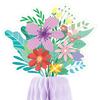 Wildflower Honeycomb Table Centerpiece 3D Floral Paper Vase with Bouquet Print Card for Spring Wedding Birthday Party Supplies