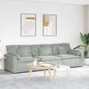 Modular Sofa with Cushions Light Grey