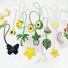 3D Ocean Theme Patches Handmade Rhinestone Beaded Patches with Hanging Rope Crystal Bag Lanyard Patch Beading Applique