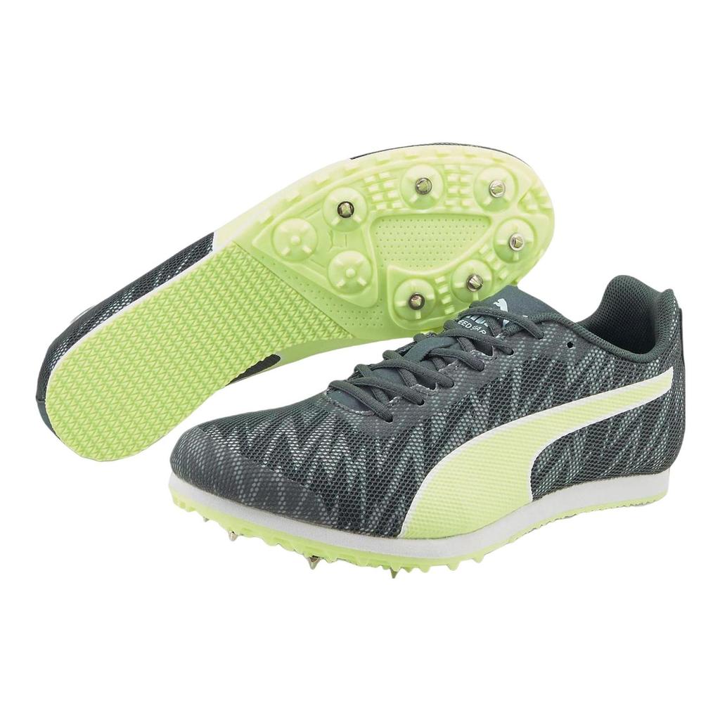 Puma Athletic Fabric Durable Wrap Balance Shock Absorption Low Top Training Running Shoes Unisex sneaker Gray Green 194478-03