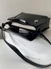 Retro Hong Kong Style Red Patent Leather Underarm Bag - Women's Handheld, Shoulder, & Messenger Small Square Bag for Autumn/Winter