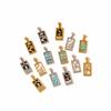 18k Gold Electroplated Stainless Steel Tarot Card Pendant - European & American Style, High-End Waterproof Design for Women