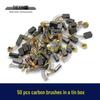 Iron Box: 50-Piece Small Carbon Brush Set for Electric Tools - Compatible with Grinders & Hammers (08101)
