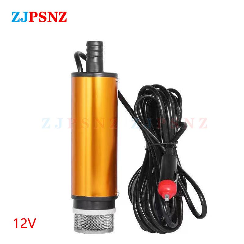DC12V 24V Diesel Water Oil Car Camping Fishing Submersible Transfer Pump Kits Car Pumping Diesel Oil Pump Cigarette Lighter
