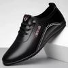 Men's 2026 Spring/Autumn Soft Sole Leather Slip-on Shoes: Non-slip, Wear-resistant, Breathable, Casual All-Season Style.