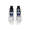 Anta Synthetic Leather Comfortable Abrasion Resistant Breathable Mid Top Skateboard Shoes Men's White Blue Black 912038066-2