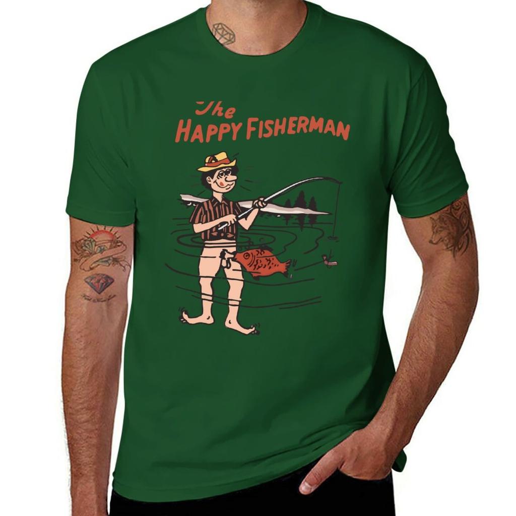 Nuova T-shirt Il Pescatore Felice t-shirt divertenti t-shirt personalizzate t-shirt grafica t-shirt da allenamento per uomo