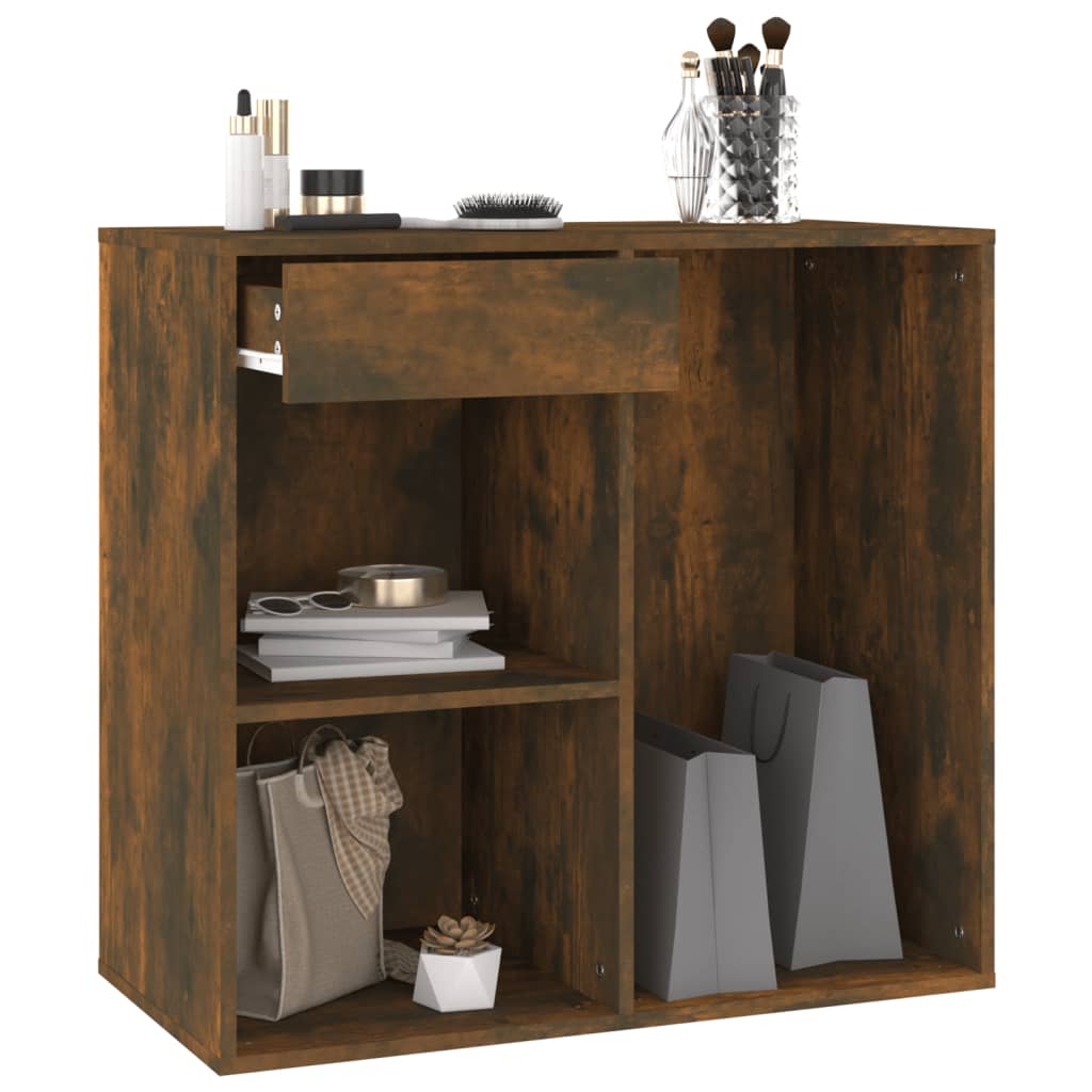Cosmetic Cabinet Smoked Oak 80 x 40 x 75 cm Engineered Wood