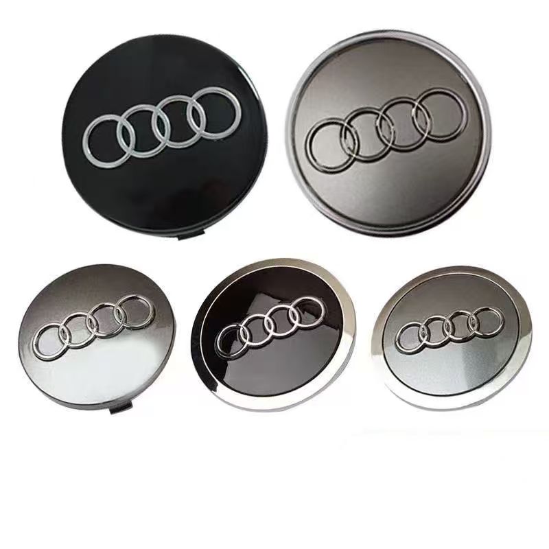 Car Wheel Center Cap Hub Covers 4PCS 60mm 61mm 68mm 69mm 135mm for Audi A1 A3 A4 A5 A6 A7 A8 Q3 Q5 Q7 S3 S4 S6 Accessories