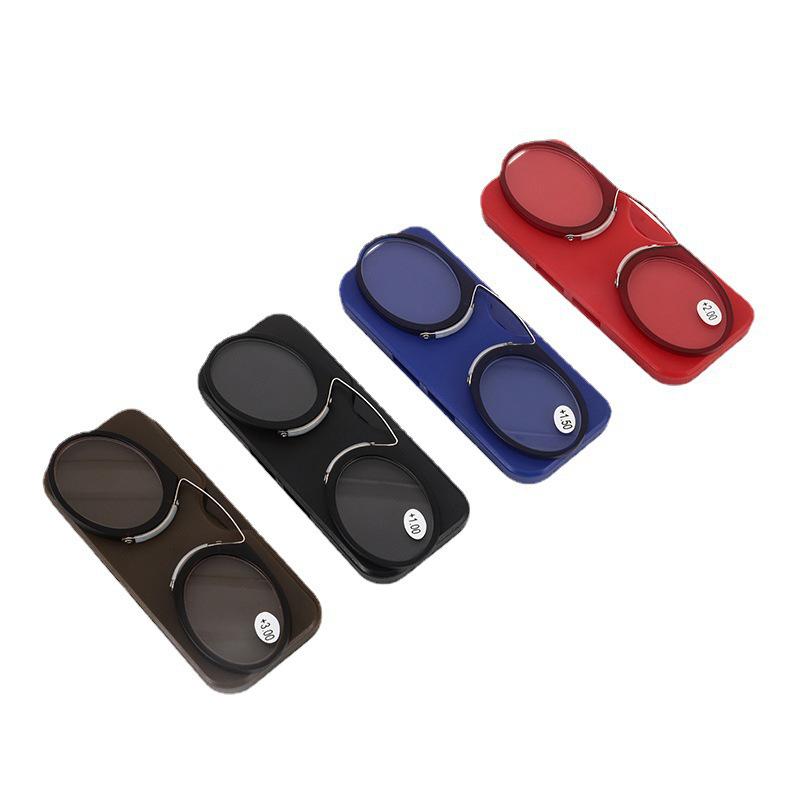 Mini Occhiali da Lettura Anti Luce Blu a Clip - Stilosi, Portatili, Design Unisex