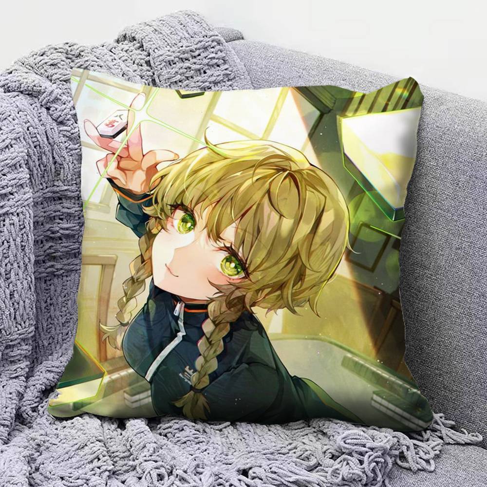 Steins;Gate Anime Girl Pillow Covers, Home Sofa Cushion Covers And Aecorative Custom