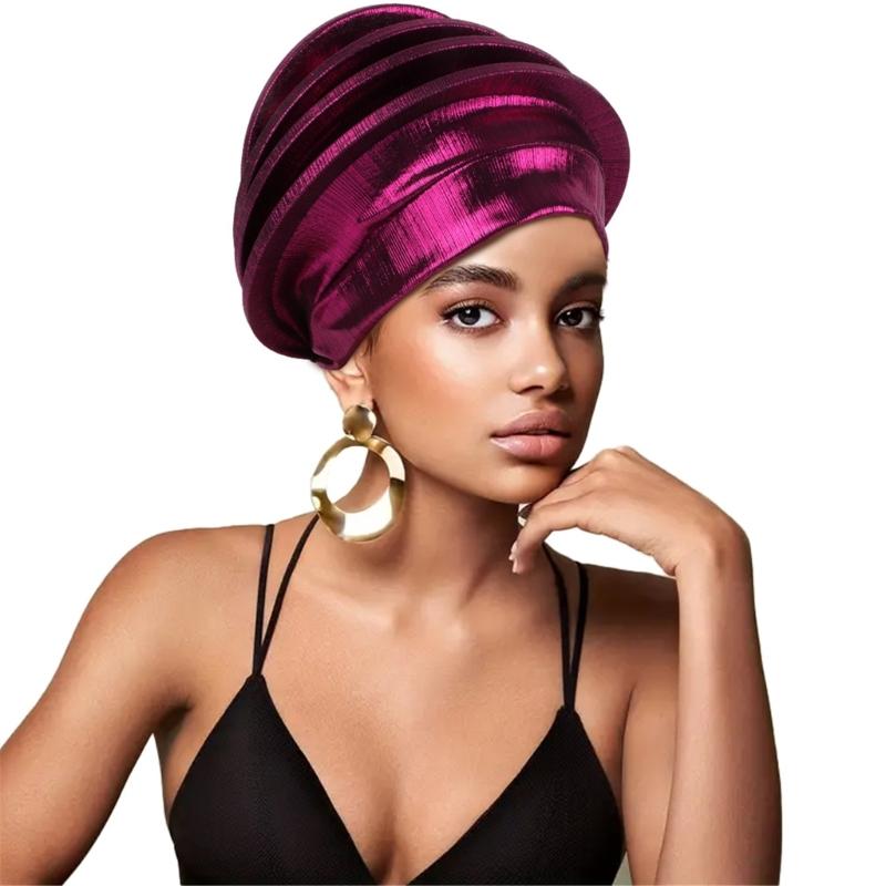 Muslims Headscarf Hat  Breathable Head Wrap Hat Elegant Daily Wear Solid Hat for Muslims Women and Men