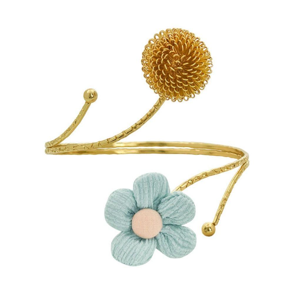 Modern Flower Curtain Straps Adjustable Metal Curtain Buckle Handmade Curtain Tieback