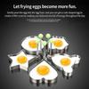 Stainless Steel Egg Frying Mold Diy Egg Frying Model Egg Frying Tool Heart-Shaped Mold Pancake Maker