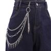 Punk Rock Metal Pants Waist Chain Men Women Key Chain Big Ring Wallet Keychain Jeans Unisex Hip-hop Jewelry Gift
