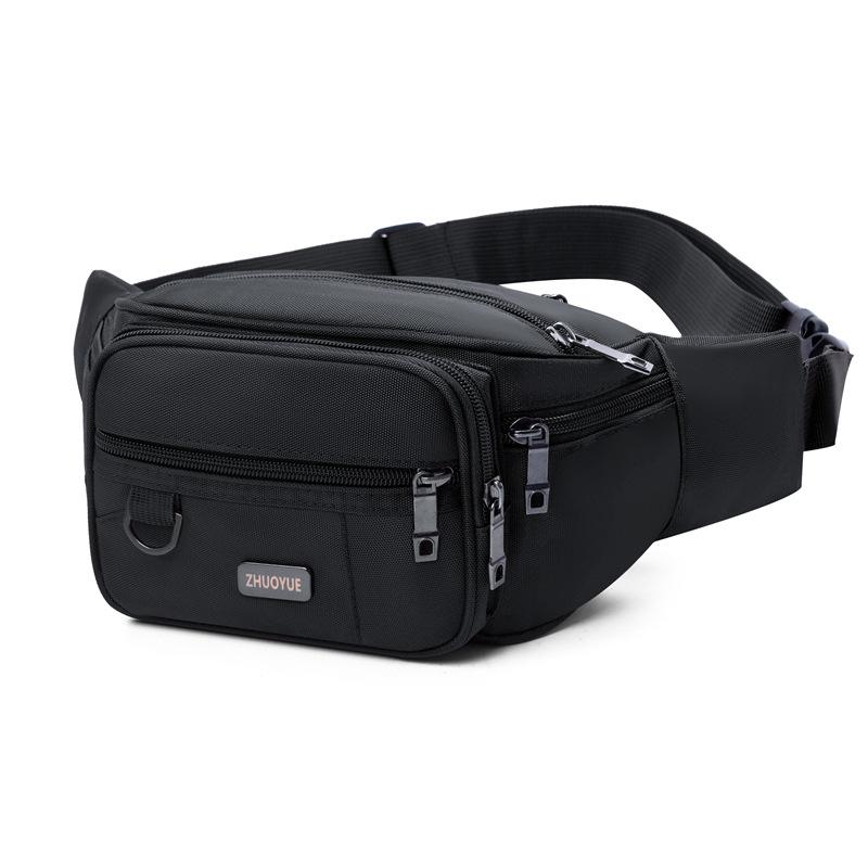 New Style, Men's Waist Bag, Waterproof Fabric, Sports Waist Bag, Women's, Casual and Fashionable, Large Capacity, Storage Waist Bag