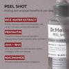 Peel Shot Glow Rice Ampoule Duo White Rice ampoule+Black Rice Ampoule Soft Exfoliating Face and Body Scrub Dead Skin Cells, Blackheads Remover for All