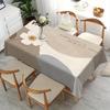 JIT + 1pc Polyester Tablecloth, Simple Floral Pattern Tablecloth, Woven Rectangular Table Coverzyc