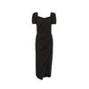 LANCY French Retro Square Neck Little Black Dress