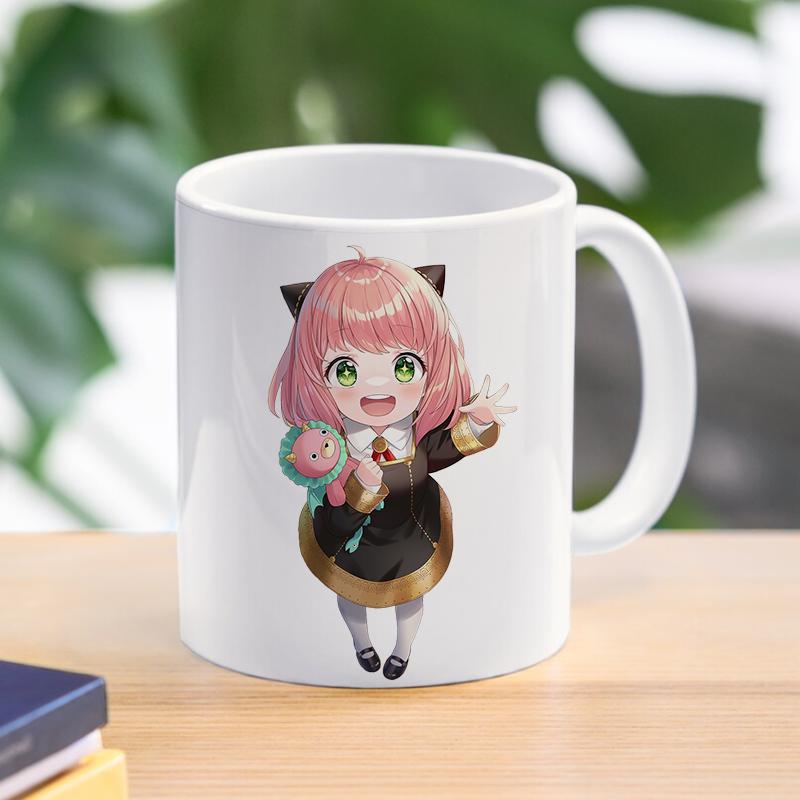 Spy X Family Anya kubek do kawy kubek Loid Yor fałszerz kubki ceramiczne dla dzieci chłopcy herbata kawa z mlekiem naczynia do picia prezent dla przyjaciela