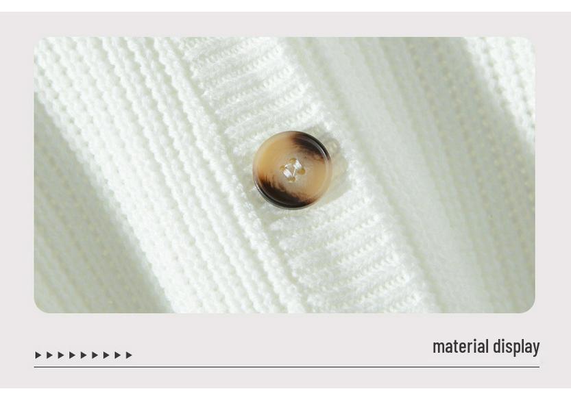 European Women's Knitwear: Autumn-Winter Short Buttoned Sweater Cardigan