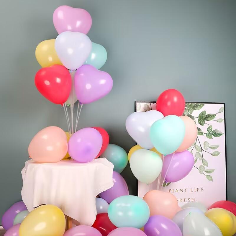Cross Love Heart Balloons: 6-inch, 10-inch, 12-inch Heart-Shaped Balloons for Weddings and Birthdays