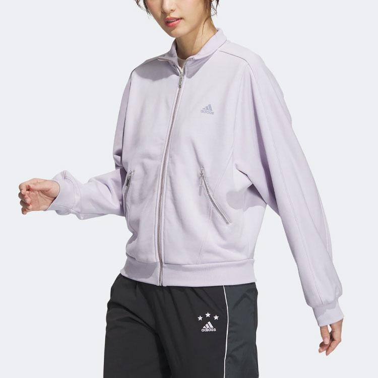 Adidas Jackets Women's Silver Stand Collar Moderate Other IK3466