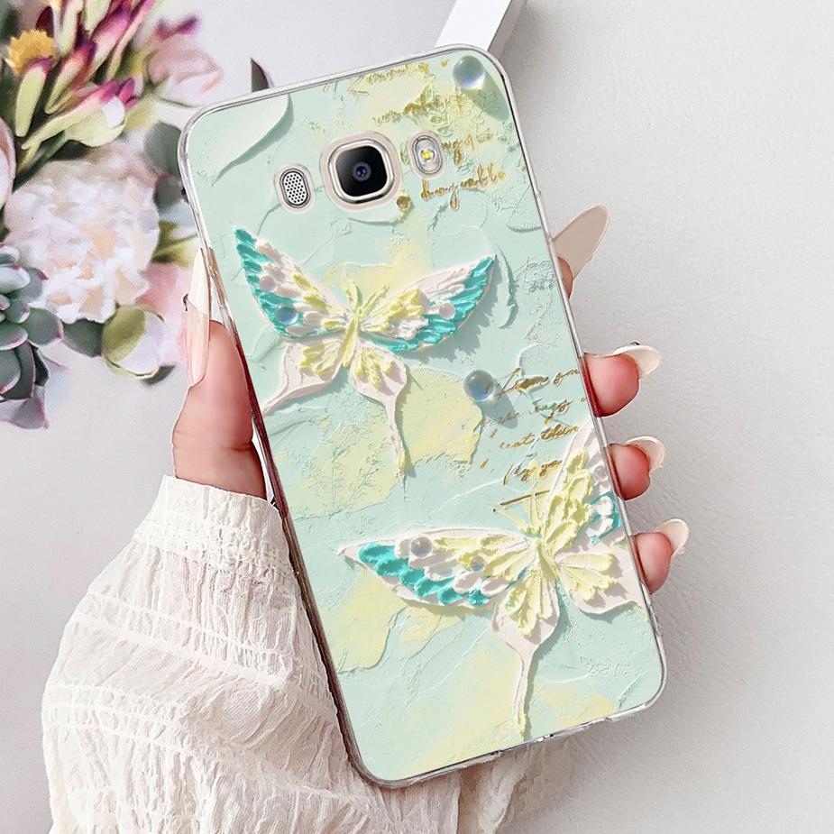 For Samsung Galaxy J5 2016 Case SM-J510F New Luxury Painted Cover Soft Silicone Phone Case For Samsung J3 J5 J7 2016 Fundas Capa