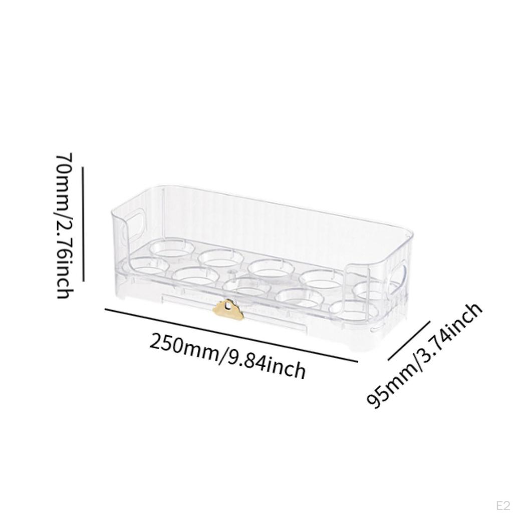 Držák na vejce do lednice Kontejner Úspora místa Opakovaně použitelný Organizér Podnos Dávkovač Pult